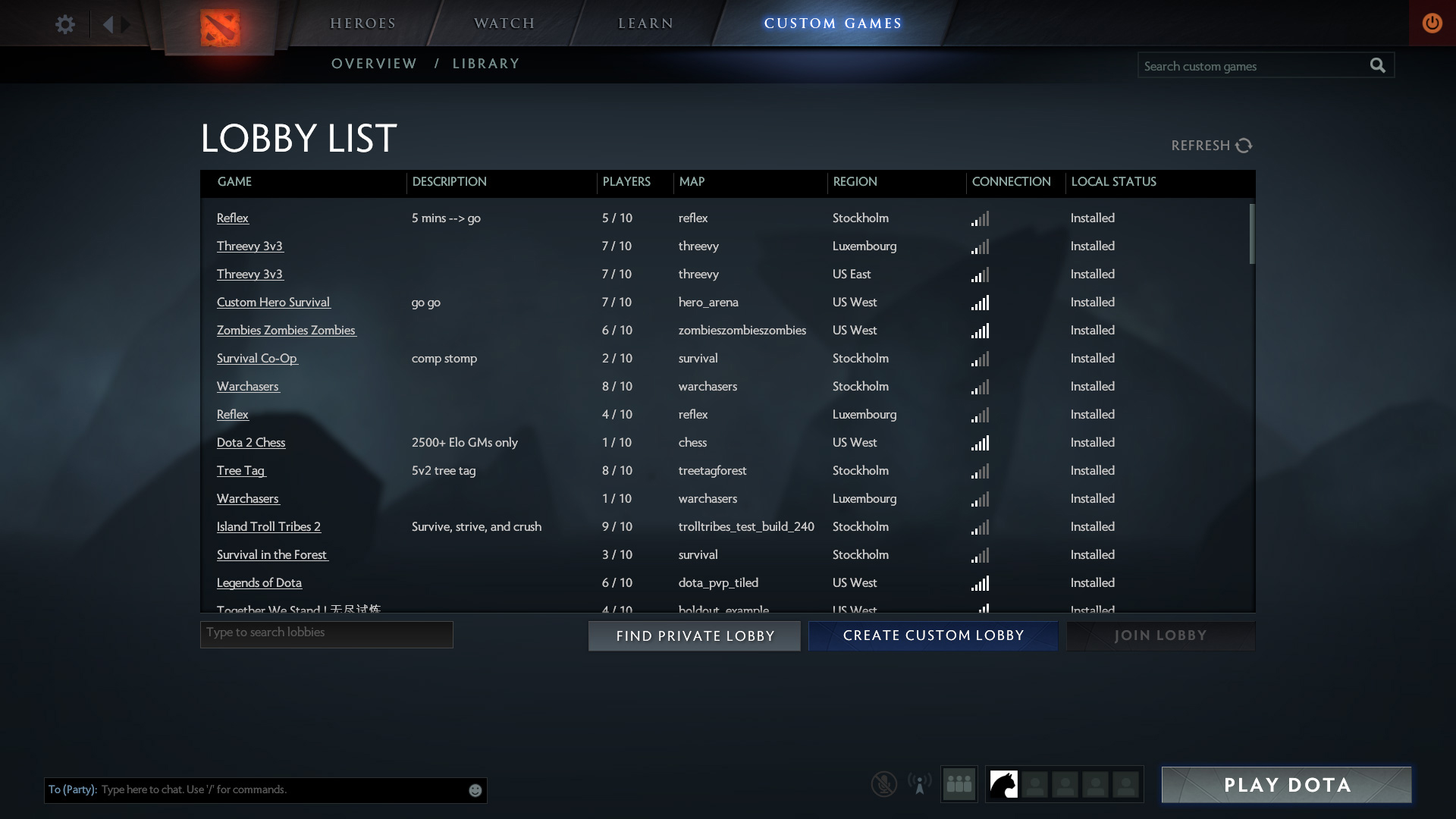Lobbylist proper.. Tho I knida enjoy the neat screenshot/info page that current arcade provides too. Valve plz steal.