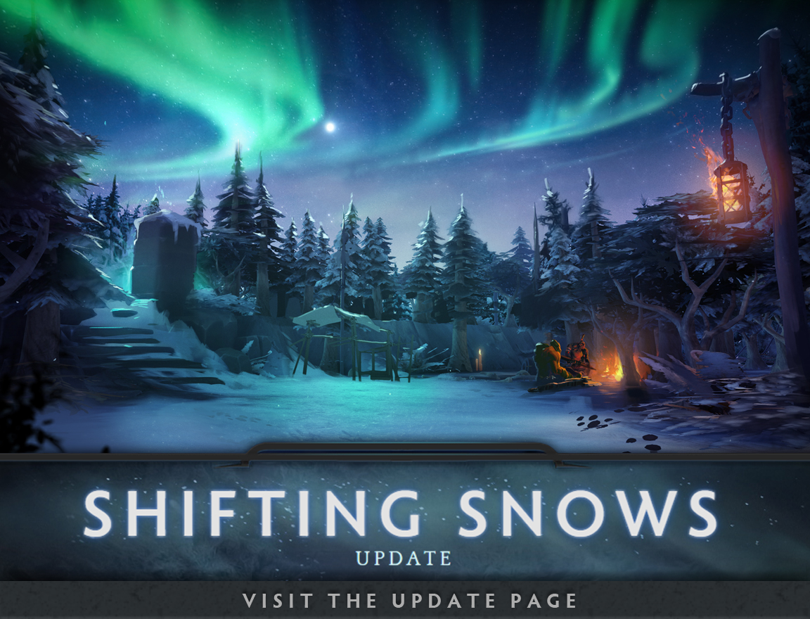 The Shifting Snows Update has arrived, bringing with it this year's Winter Map as well as a small gameplay update. As heroes shiver down the lanes 